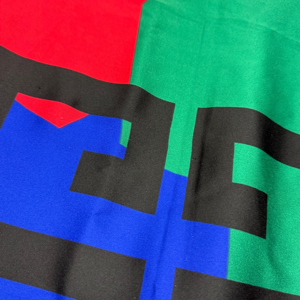 Givenchy Parfums Polyester Logo Colorblock Scarf - image 5